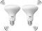 KOOYWAN 9W Radar Motion Sensor Light Bulbs,Dusk to Dawn LED Light Bulb Outdoor 90W Equivalent,Smart Led Lamp Lighting,Indoor Outdoor Auto On/Off E27 Base Daylight White 6000K Pack of 2