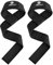 NEALFIT Zughilfen Krafttraining Lifting Straps, Handgelenkgurte für Gewichtheben, Deadlifts, Bodybuilding, Krafttraining, Gewichtheben Gurte für Männer und Frauen (Schwarz)
