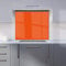 Warren Reed - Designer Premium Burnt Orange Kitchen Splashback 6mm Toughened Glass Kitchen Splashback – Heat Resistant Splashback for Kitchens, Perfect for Cookers and Hobs, Polished Edges