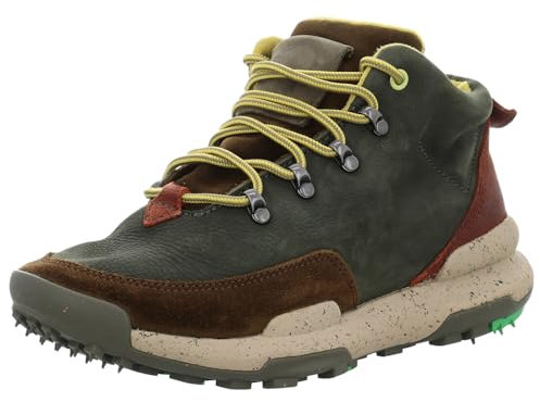 Satorisan - Stivali alla Caviglia Uomo - Kiso Premium - Stivaletti Vintage Pelle Sostenibili, Confortevoli e Durevole - Colore Dark Green - Taglia 42