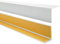 Quest Perfil angular de PVC, de plástico, autoadhesivo, protección de bordes y esquinas, listón angular, 50x20mm, 200cm, gris