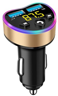 Wireless Car Adapter, Car Audio Receiver, USB Car Charger, Fast Charging Car Adapter, Hands Car Device, Smart Car Audio Receiver, Noise Canceling Car Adapter, Portable Car Phone Ch