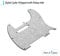 ERYUE Schlagbrett 3Ply Guitar Pickguard mit Single Coil Pickup-Loch für E-Gitarre White Pearl