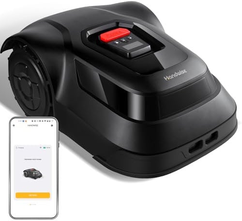 Mähroboter, 2.4 G WiFi oder Bluetooth-Verbindung, Steuerung über APP, 500 m², Intelligente Routenplanung, Einstellung des Verbotenen Bereichs, Intelligente Schneidkopfanpassung, Kantenschneider, IPX6