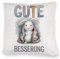 Gute Besserung Kuschelkissen - Weißes Kaninchen in Einer Decke DekoKuschelkissen mit Spruch - lustiges Aufmunterungsgeschenk