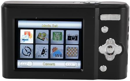 48MP Digitalkamera 1080p 2,4 Zoll TFT Display 8X Zoom Kompaktkamera mit Fülllicht und Bildstabilisierung für Anfänger Reisen (Black)