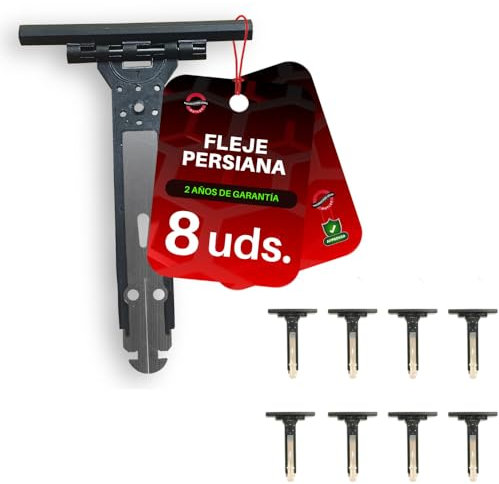 Pack de 8 bandes persiennes de rechange pour volet roulant électriques et manuels - Attache volet roulant en PVC facile à installer avec lame volet roulant