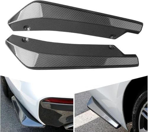 2 Stück Auto Heckspoiler für Mercedes Benz CLK GL GLB GLC GLE GLK GLS G-Wagen G-Class,Auto Heckstoßstange Lip Diffusor,Wrap Angle Spoiler,B/Carbon Fiber