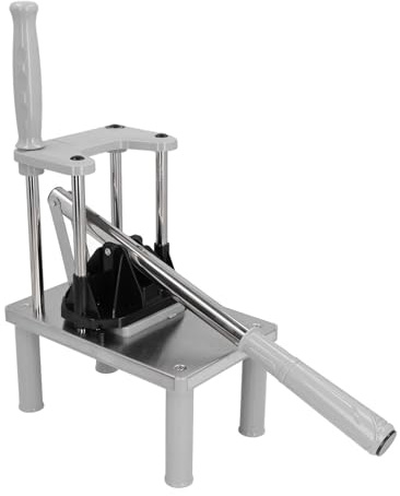 SIXRUN Picadora de Frutas y Verduras Resistente, Cortador Uniforme de Patatas Fritas para Cocina Casera, Acero Inoxidable ABS