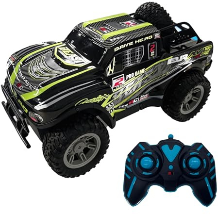 Icetop 1:18 High-Speed Remote Control Car with Cool LED Lights Spray Green | Cool LED Lights Spray, 25+ KM/H, 2 Rechargeable Batteries, 60 Min Playtime, Off-Road