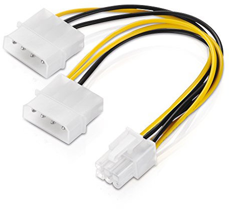6 poliges Grafikkarten-Stromkabel Adapter Strom Kabel PCIe PCI-E PCI Express PEG