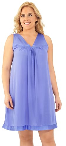 Exquisite Form Camisón Corto sin Mangas para Mujer #30107, Victory Violet, S