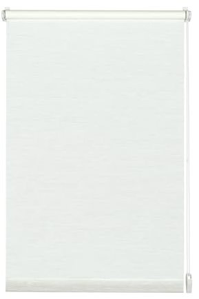 GARDINIA 30711 Rollo zum Klemmen oder Kleben, Tageslicht-Rollo, Blickdicht, Alle Montage-Teile inklusive, EASYFIX Rollo Natur, Weiß, 60 x 150 cm (BxH)