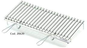 Graticola griglia in acciaio inox 20620 da cm. 75 x 35 con sistema di recupero grassi