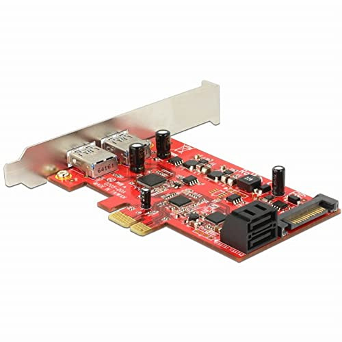 DeLOCK 89389 interne SATA-Karte und Schnittstellen-Adapter (PCIe, SATA, USB 3.0, 6 Gbit/s, Windows 7 Enterprise, Windows 7 Enterprise x64, Windows 7 Home Basic, Windows 7 Home Basic x64 usw.)
