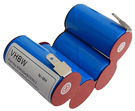 vhbw Akku kompatibel mit AEG Accurette Staubsauger (3000 mAh, 4,8 V, NiMH) | Ersatz für 63BCC01, 302016, 900086003, 9000866004