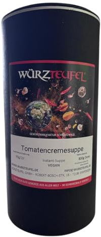 Tomatencremesuppe, aromatische Instant - Tomatensuppe nach italienischer Art. XL Gastro-Dose 800g.