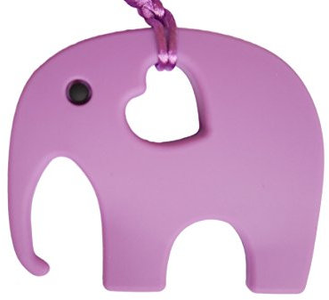 Elefant Beißring für Babys & Zahnungshilfe beim Zahnen, BPA Frei – Perfektes Baby Spielzeug & Geschenk – in 12 Farben Erhältlich (Violett)