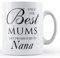 Finger prints - Only The Best Mums Get Promoted to Nana - Mother Gift Mug, Ceramic, 11fl.oz.