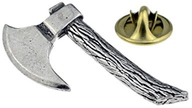 Hatchet Axe Falchion Pewter Lapel Pin Badge (XTSPBH10)