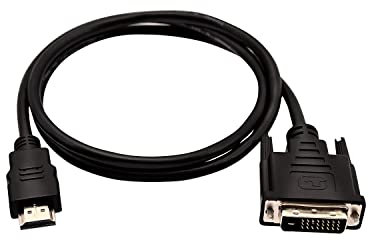 V7 HDMI (m) de 1 m a DVI-D dual-link (m) - Color negro - Adaptadores de cable de vídeo (1 m, HDMI tipo A (Estándar), DVI-D, Macho, Macho, Cobre)