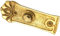 Sonnette de porte antique P9131 en laiton patiné avec plaque de sonnette et bouton de sonnette - Fabriquée à la main selon les modèles anciens.