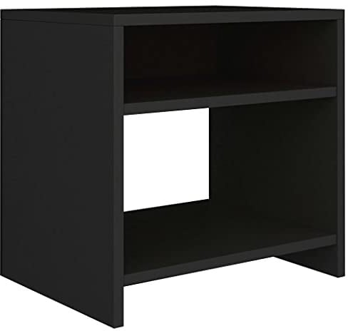 vidaXL Bedside Cabinet Black 40x30x40 cm Engineered Wood