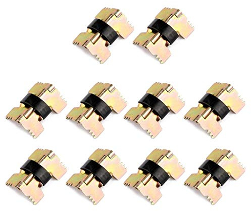 FATTERYU 10 Stück Vintage Mini-Größe selbstschließende Metall-Federscharniere für Schmuck Brillen Box