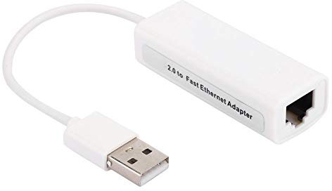 Adaptador USB2.0 a Ethernet,Adaptador Ethernet RJ45 ABS para Android win8,Chip Realtek RTL8152B Tarjeta de Red Externa,Alta Adaptador de Dispositivo de Red Universal Portátil para Tablet PC