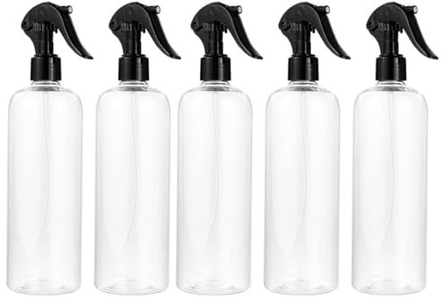 iplusmile 5 Stück Plastiksprühflasche 500 Ml Leere Sprühflasche Wassersprühgerät Blumensprühflasche Transparente Nachfüllbare Nebelzerstäuberflaschen