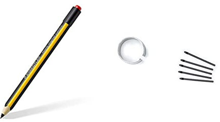 Staedtler Noris Digital Jumbo 180J 22-1 EMR Stylus con Gomma Morbida e Set di Mine di Ricambio con Attrezzo d'Ausilio - Punte di Ricambio