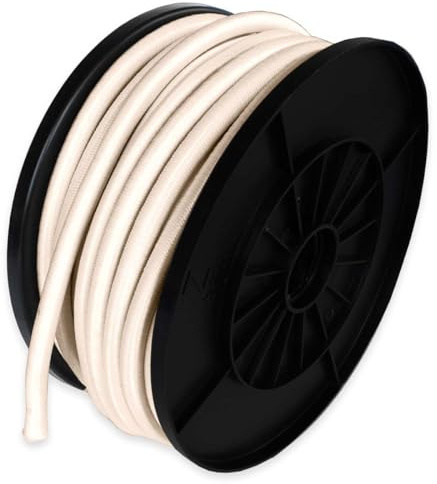 TECPLAST Sandow élastique Ivoire 25 mètres 9SW - Qualité Pro - Tendeur pour bâche de diamètre 9 mm