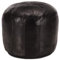 INLIFE Pouf Schwarz 40 x 35 cm Echtes Ziegenleder-8131
