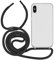 MyGadget Handykette für iPhone XS Max - [ Hülle mit Band abnehmbar & verstellbar ] - Handyhülle mit Handyband zum Umhängen Schnur Case Schutzhülle - Schwarz