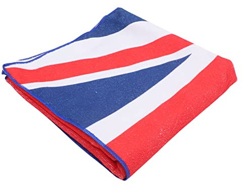 BESTonZON Reise-Strandtuch England-Flagge Krönungs-geschirrtuch Superfeine Faser Schnelltrocknend Atmungsaktiv Kompakte Größe