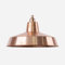 Lightstock Industrie-Lampenschirm aus Kupferblech 36 cm, inkl. Vintagefassung Kupfer Finish