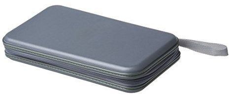 BOLAXHCA 80 CD DVD Disc-Album Lagerung tragen Fall-Abdeckung Portemonnaie Huelsenhalter Tasche Festfeld - Silber
