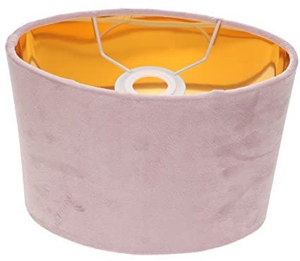 HOMSFOU Lampenschirm schlafzimmer beleuchtung tischlampe leuchtenschirm Persönlichkeit table light beleuchtung schlafzimmer bedside lamp E Fassung rosa Schreibtisch Beschichtung e27 Stoff