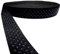 Noppen antirutsch Silikon Gummiband 25mm schwarz nonslip elastic - Meterware