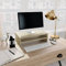 ShCuShan Monitorständer Sonoma-Eiche 42x24x13 cm Holzwerkstoff Pc StäNder TischerhöHung Aufsatz