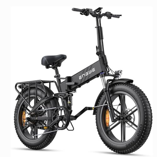 Fafrees ENGWE E-Bike Engine PRO 2.0, Hochleistungs-Elektrofahrrad, Urban Mountain Dual Purpose 20 Zoll Elektrofahrräder, 52V 16AH Akku, 49-110KM Ultra Long Range (Schwarz)