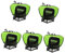 MILISTEN 3St Trampolinkorb Basketballkorb Gestell für draußen Basketball Rahmen für Trampolin Faltbarer Basketballständer Trampolin-Teil Trampolin zubehör Perlenbaumwolle Green