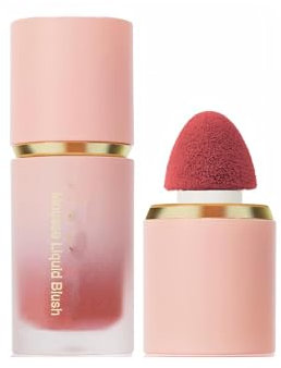 Coloretes en Polvo Líquido De Seis Colores, Barra de Rubor Base, Crema Facial Brillante Natural Rubor Base, Textura de Terciopelo, Maquillaje Suave, Rico en Color, Natural y Encantado (#3, 6.5ml)