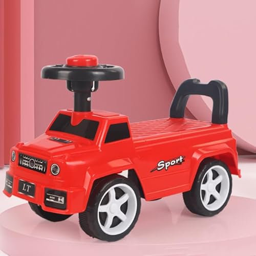 OHMG Kinderfahrzeug,für Jungen und Mädchen,belastbar bis zu 25 kg, Rutschfahrzeug für Kinder ab 1 Jahr,Rutschauto,Rutschfahrzeug,Babyrutscher mit Hupe