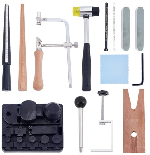 UNICRAFTALE Ring Bender Tool Kit for Spoon Rings DIY Jewelry Making Kit