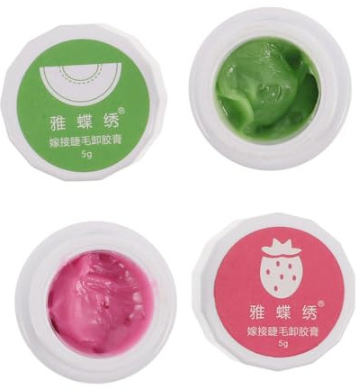 Beavorty Eyelash Adhesive Remover for False Eyelashes 2pcs Lash Glue Remover Tool Safe for Natural Lashes Quick Easy Removal