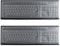 2 Pack Keyboard Cover Protector Skin for PC Computer, Reusable Protective Ultra Thin Silicone Desktop Keyboard Film for Waterproof Anti-Dust with 104/107 Keys Clear (T/L-shaped enter key)