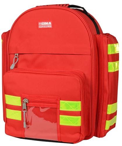 GiMa logic-2 Rucksack, 40 cm l x 25 cm B x 47 cm H, rot, Notfall, Trauma, Rescue, medical, Erste Hilfe, Krankenschwester, Paramedic Multi Pocket Tasche
