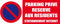Panneau signalétique stationnement interdit Parking privé réservé aux résidents