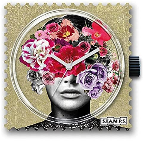 S.T.A.M.P.S Unisex-Erwachsene Analog Quarz Uhr mit None Armband 103781